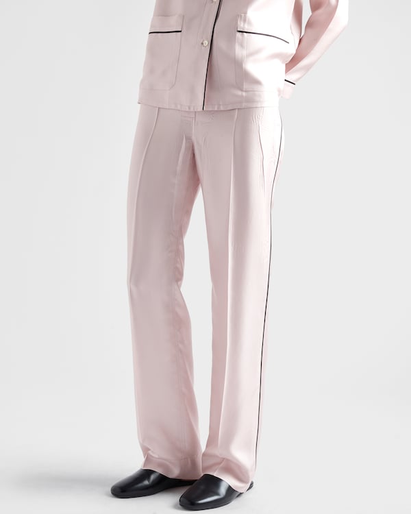 Silk twill pajamas - Petal Pink Silk twill pajamas - Petal Pink