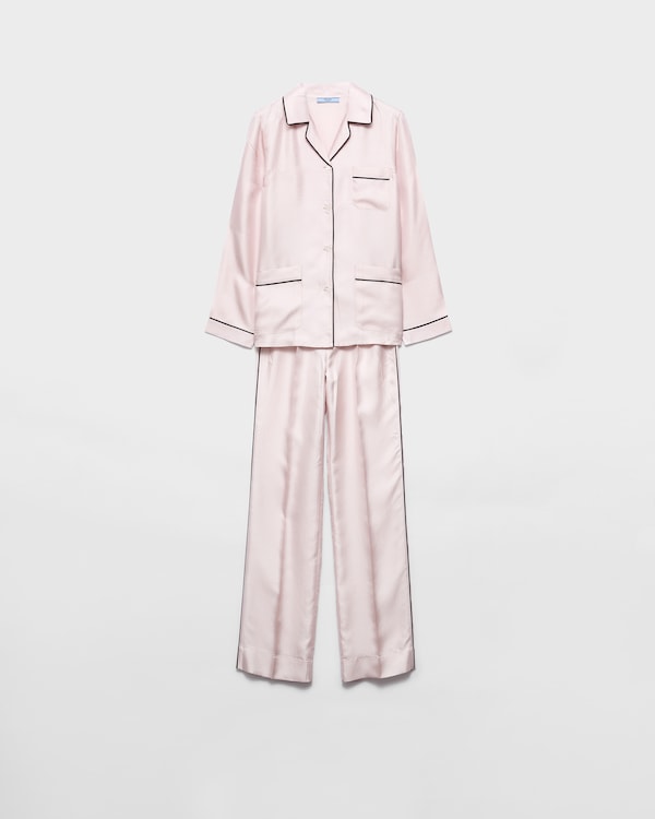 Silk twill pajamas - Petal Pink Silk twill pajamas - Petal Pink