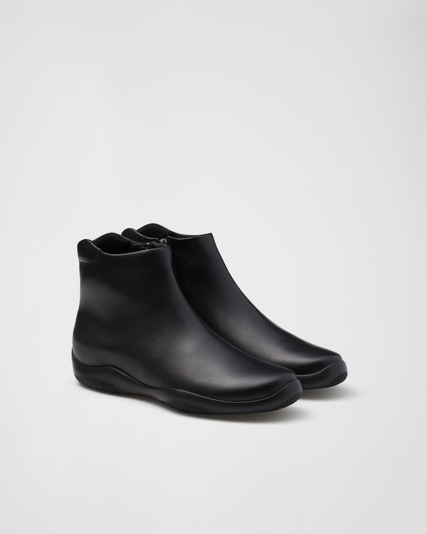 Black Toblach high-top sneakers | PRADA