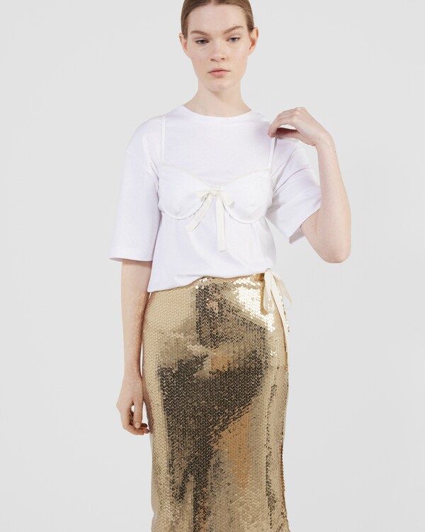 حمالة صدر جيرسيه مزينة بعقدة حمالة صدر جيرسيه مزينة بعقدة