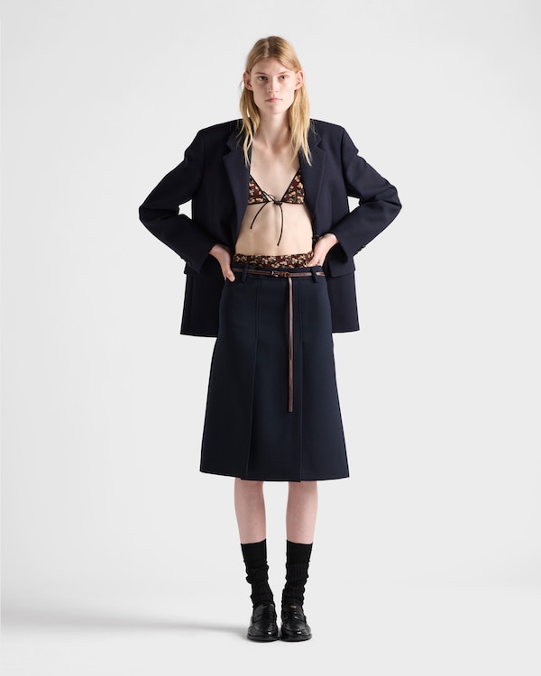 Floral print georgette bra - Ebony Floral print georgette bra - Ebony