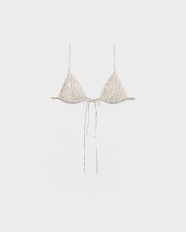 Striped bra - Yellow Striped bra - Yellow