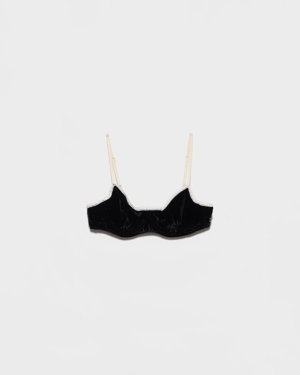 Sujetador de terciopelo - Negro Sujetador de terciopelo - Negro