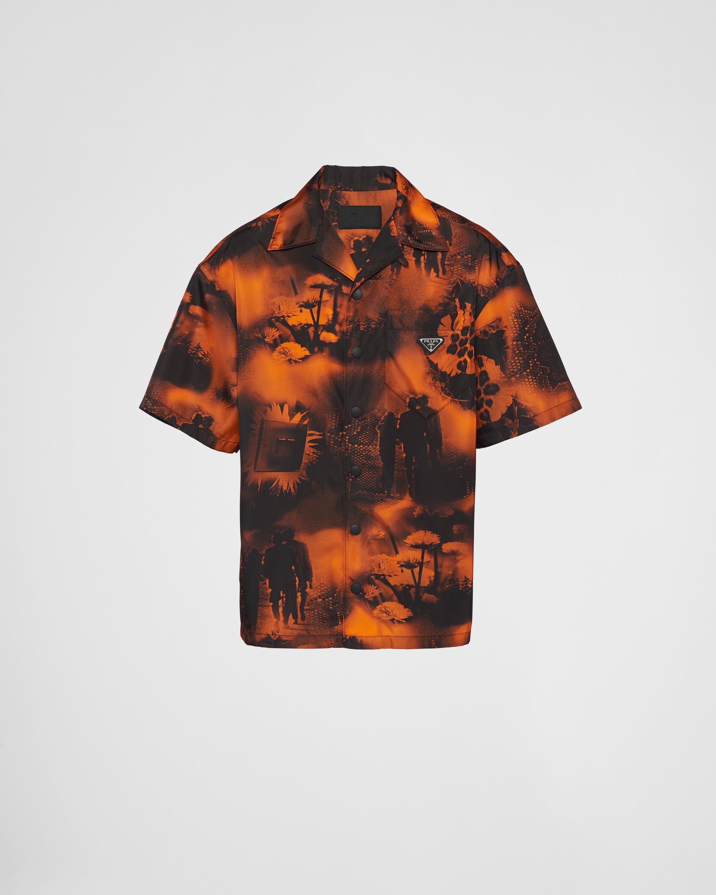 Re Nylon printed short sleeved shirt