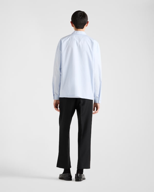 Chemise en coton avec fermeture à glissière Chemise en coton avec fermeture à glissière