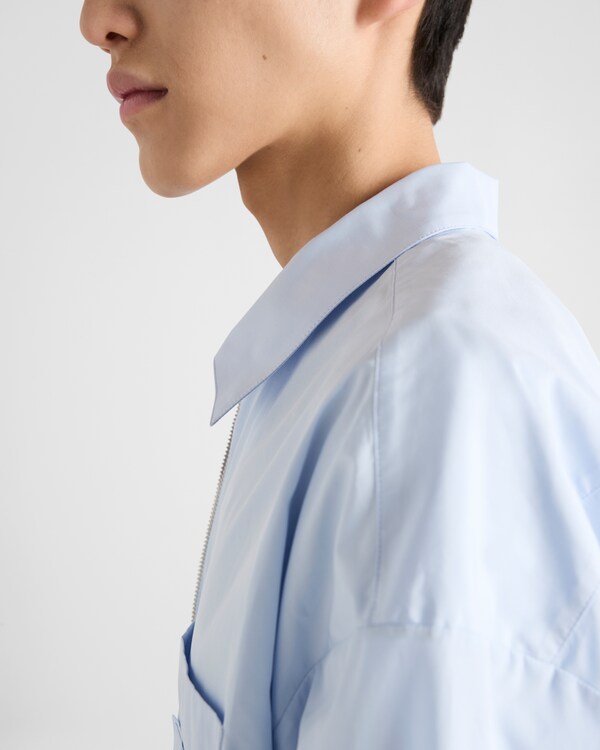 Chemise en coton avec fermeture à glissière Chemise en coton avec fermeture à glissière