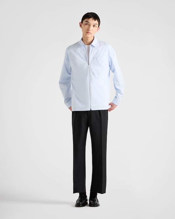 Chemise en coton avec fermeture à glissière Chemise en coton avec fermeture à glissière