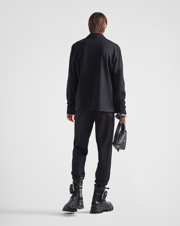 Wool and cashmere shirt - Black Wool and cashmere shirt - Black