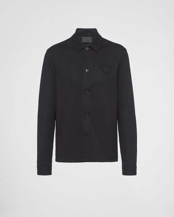 Wool and cashmere shirt - Black Wool and cashmere shirt - Black