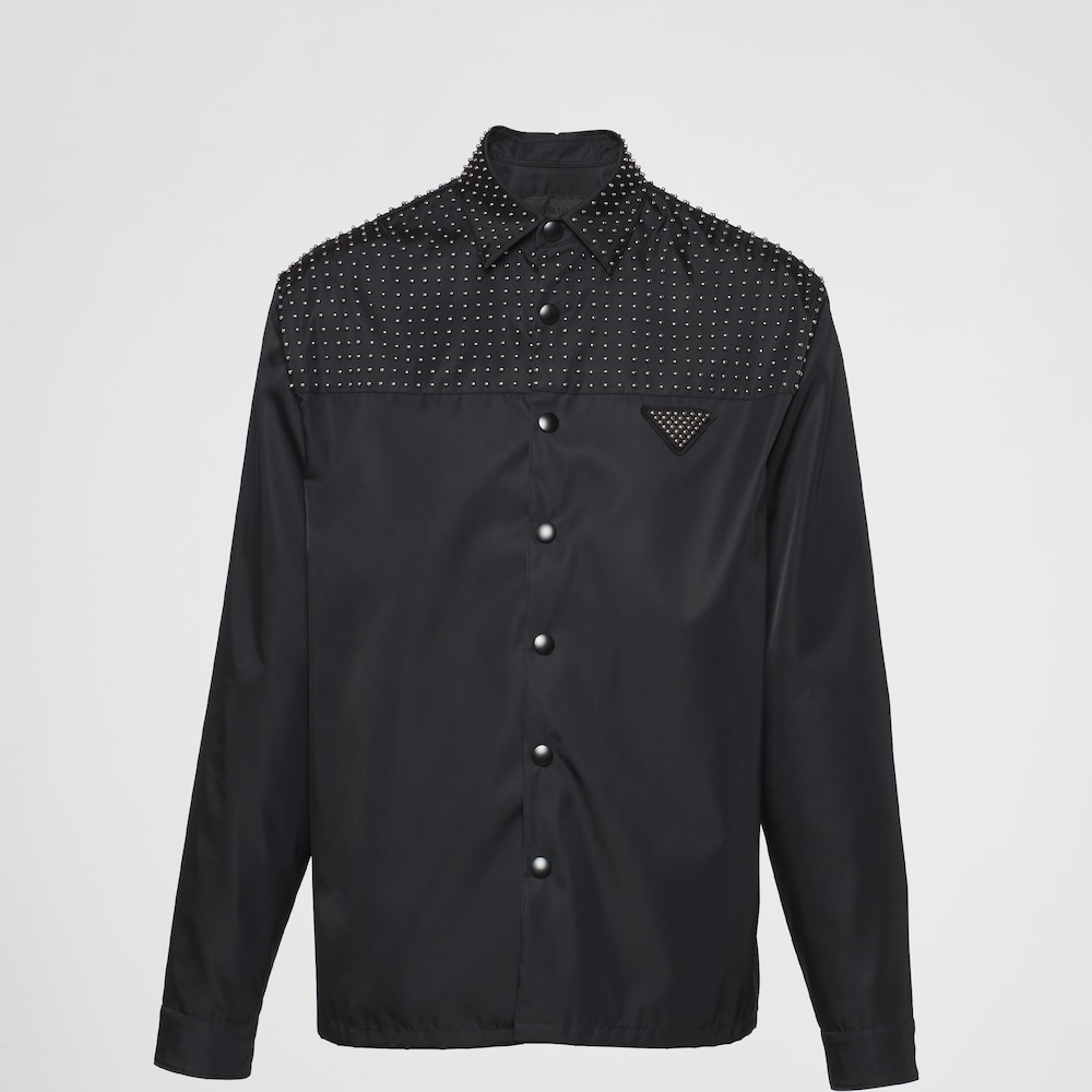 売れ筋ランキングも 【PRADA】12SS スタッズシャツ - www