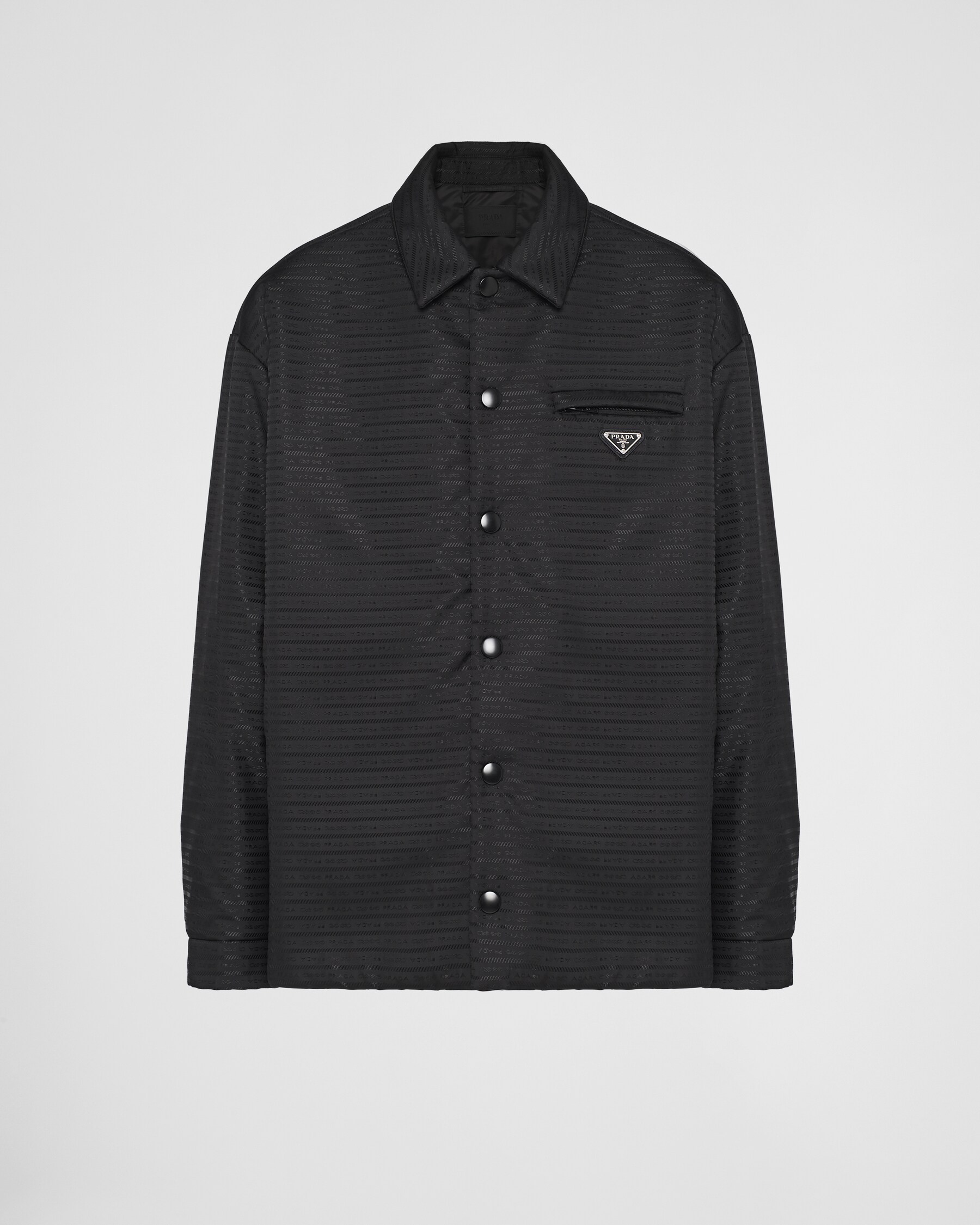 Black Renylon Padded Shirt PRADA