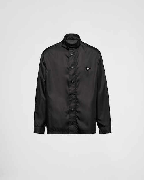 Prada Re-Nylon Shirt, Men, Black, Size XXL