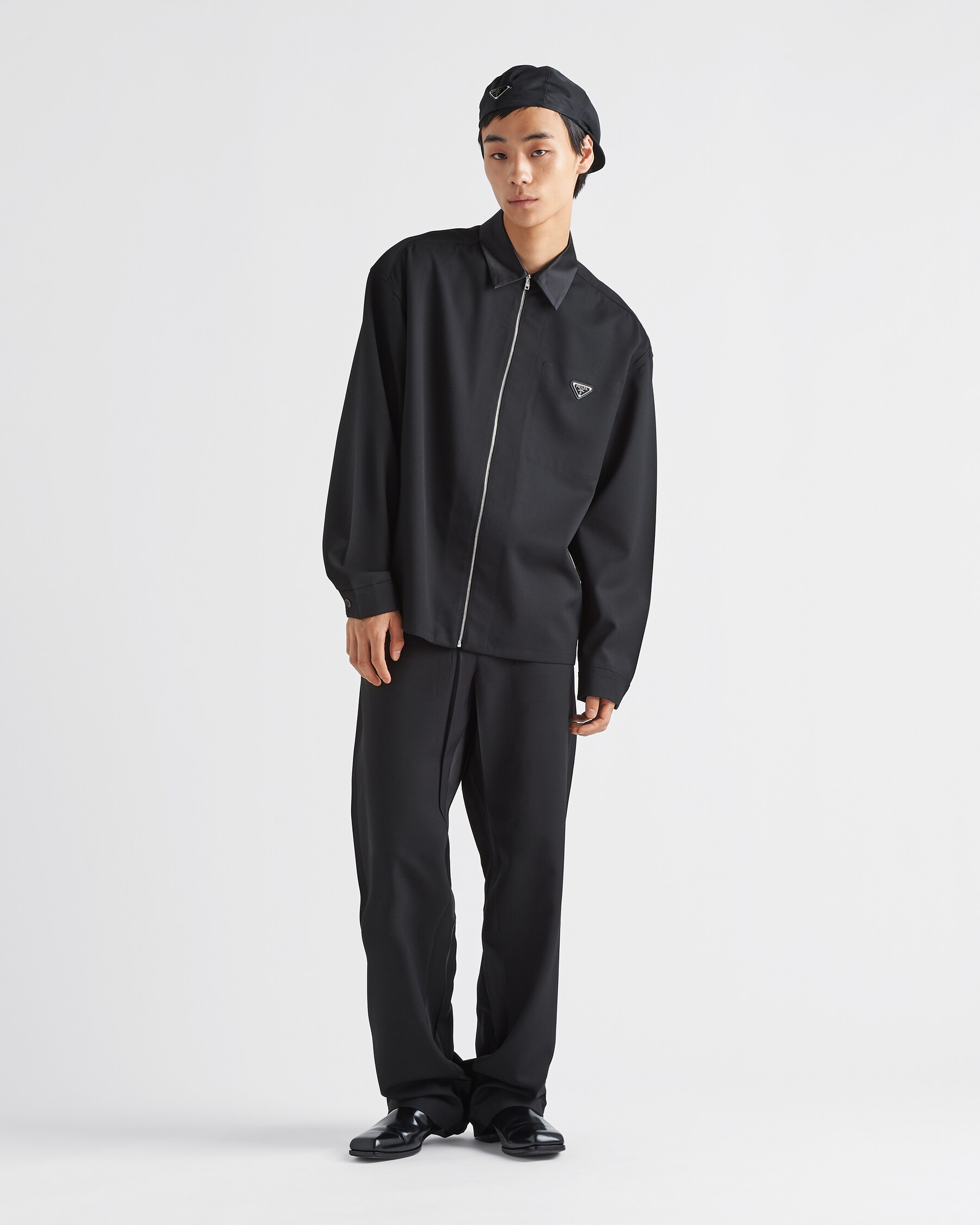 Black Wool Shirt | PRADA