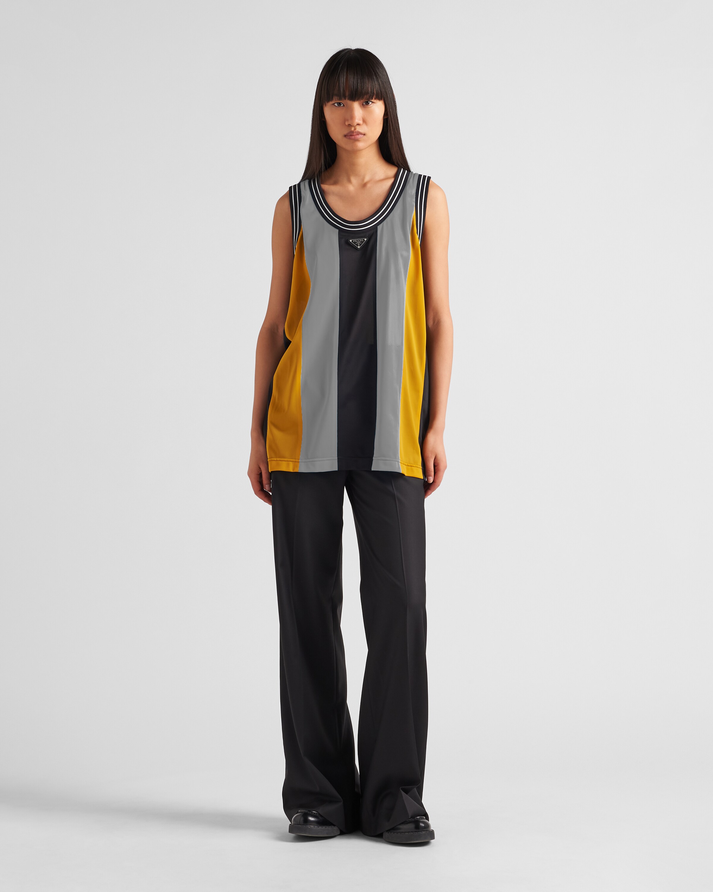 prada timecapsule粘胶纤维篮球背心上衣 3