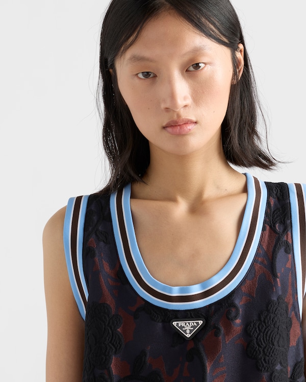 Timecapsule jacquard tank top - Burgundy Timecapsule jacquard tank top - Burgundy
