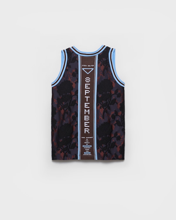 Timecapsule jacquard tank top - Burgundy Timecapsule jacquard tank top - Burgundy