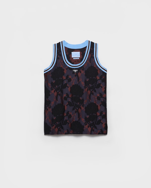 Timecapsule jacquard tank top - Burgundy Timecapsule jacquard tank top - Burgundy