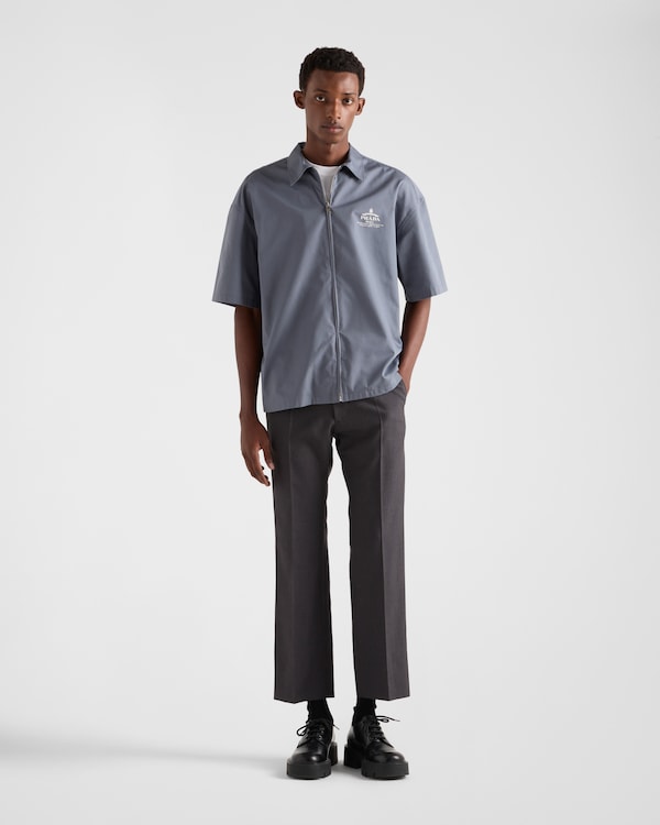 Chemise à manches courtes en coton technique Chemise à manches courtes en coton technique