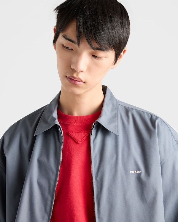 Short-sleeved technical cotton shirt - Iron Gray Short-sleeved technical cotton shirt - Iron Gray