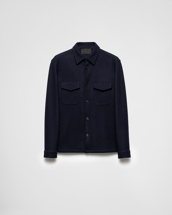 Prada Stretch Cotton Polo Shirt with Nylon Details | Saks