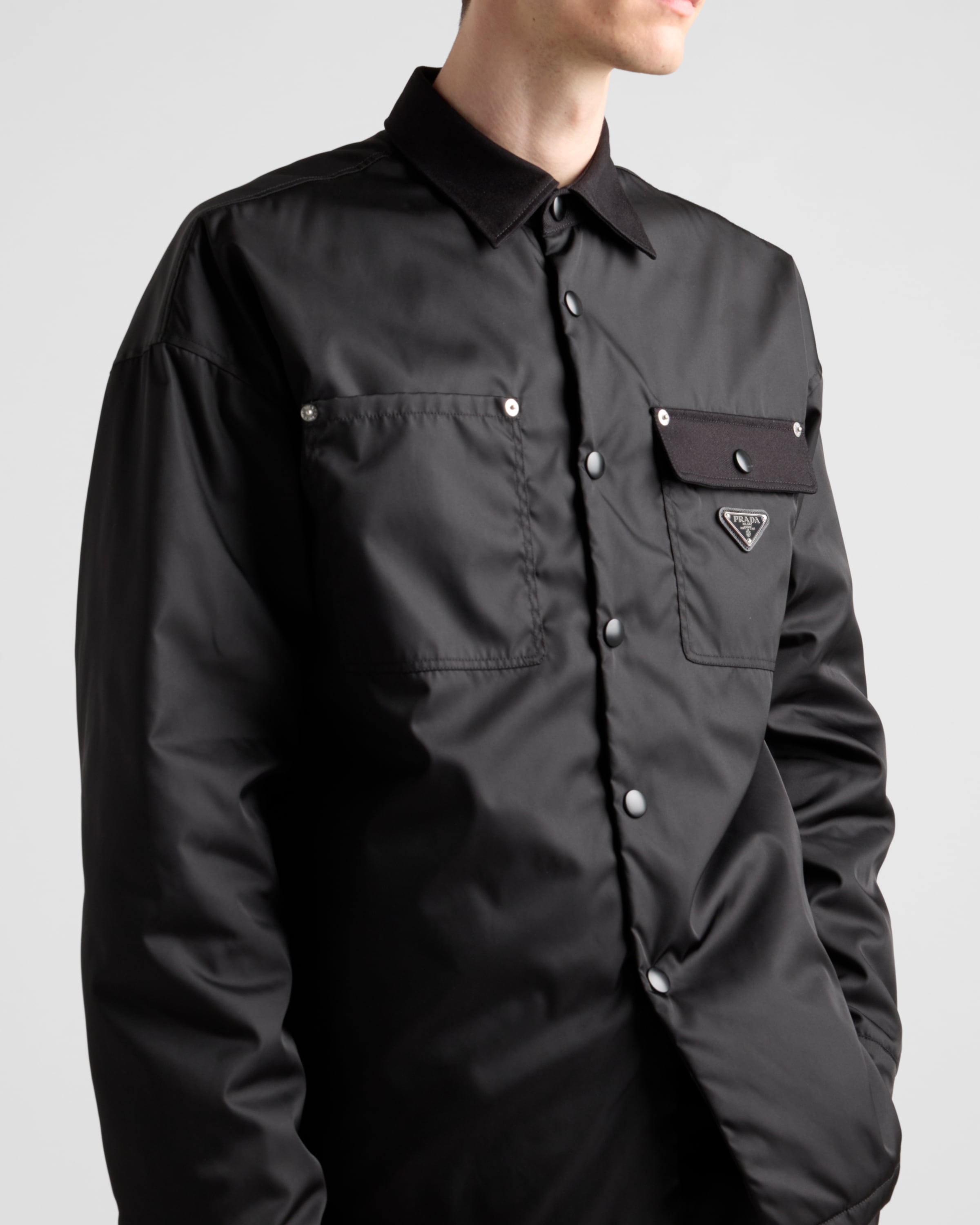 Black Re-nylon Shirt | PRADA - United States
