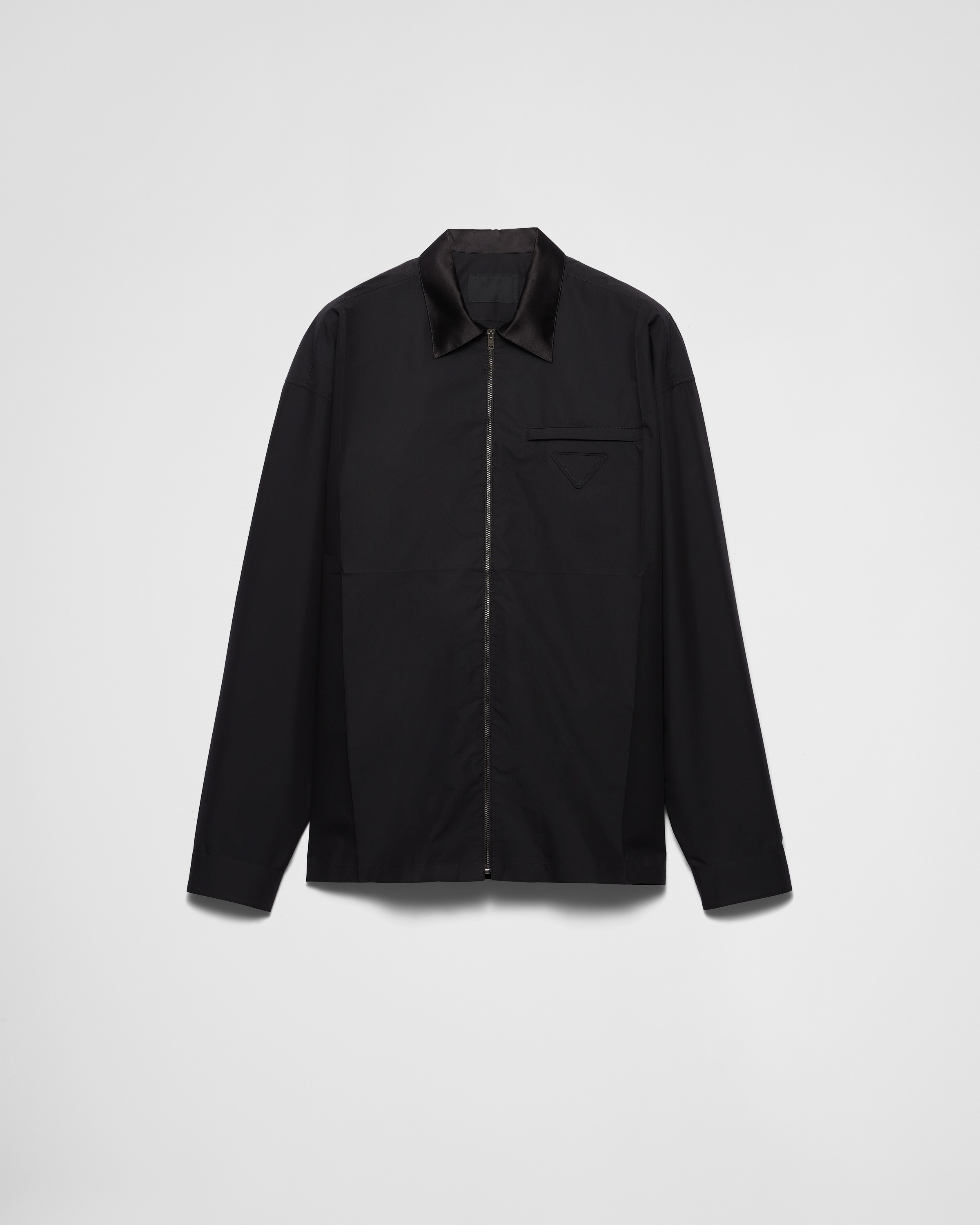 Black Technical Cotton Shirt PRADA