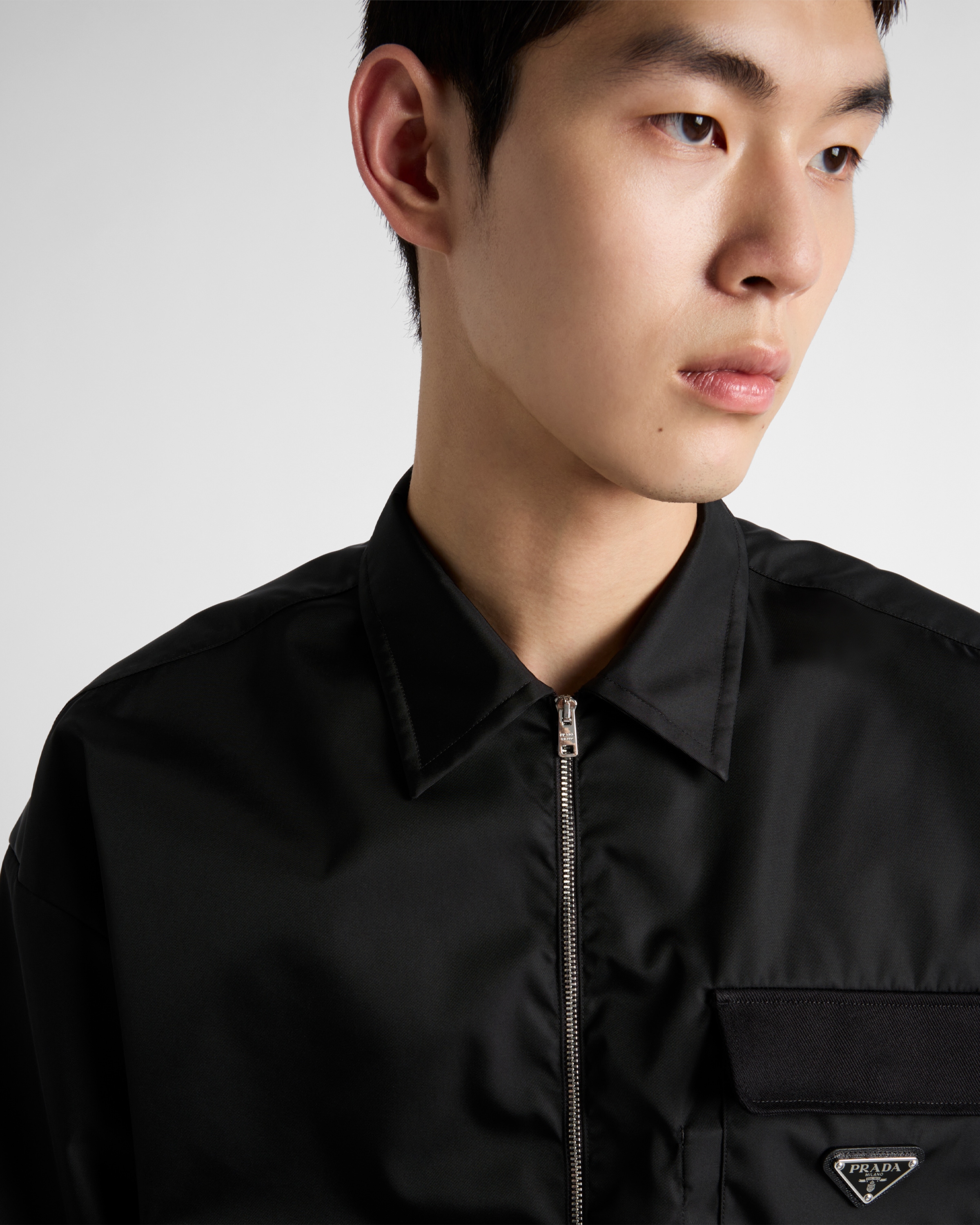 Black Re-Nylon shirt | PRADA