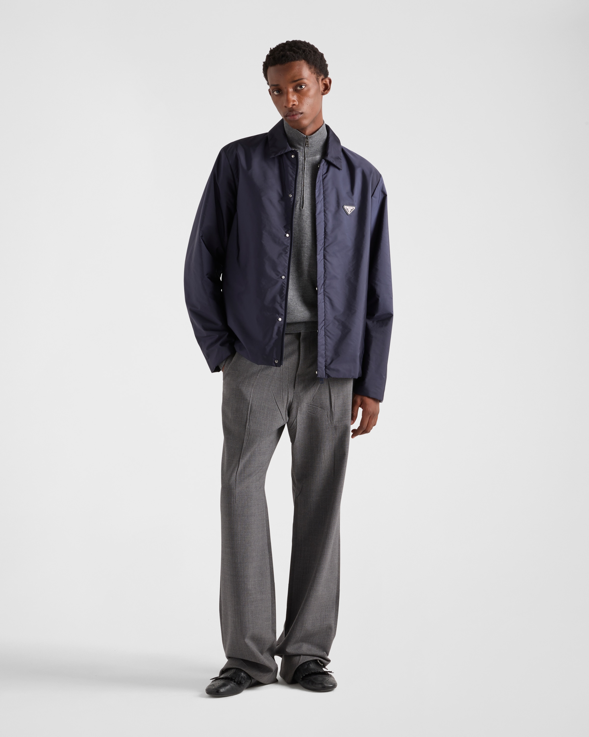 Blue Re-Nylon shirt | PRADA