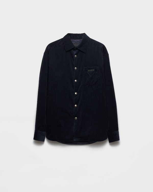 PRADA シャツ　コットン100% ブラック コットン シャツ | PRADA