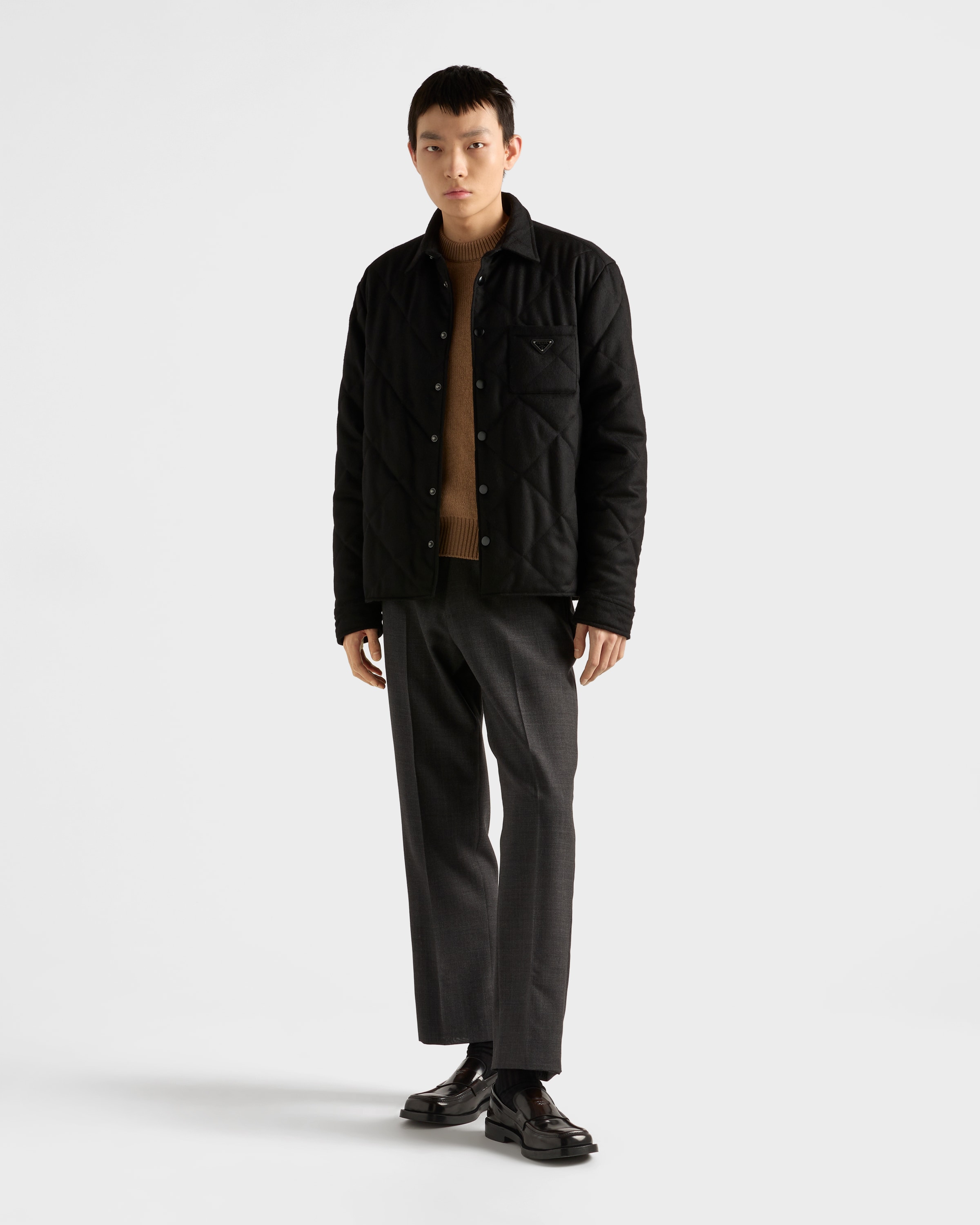 prada 21ss ロゴ プリント シャツ　プラダ プラダ メンズ】デザイナーズ シャツ｜PRADA