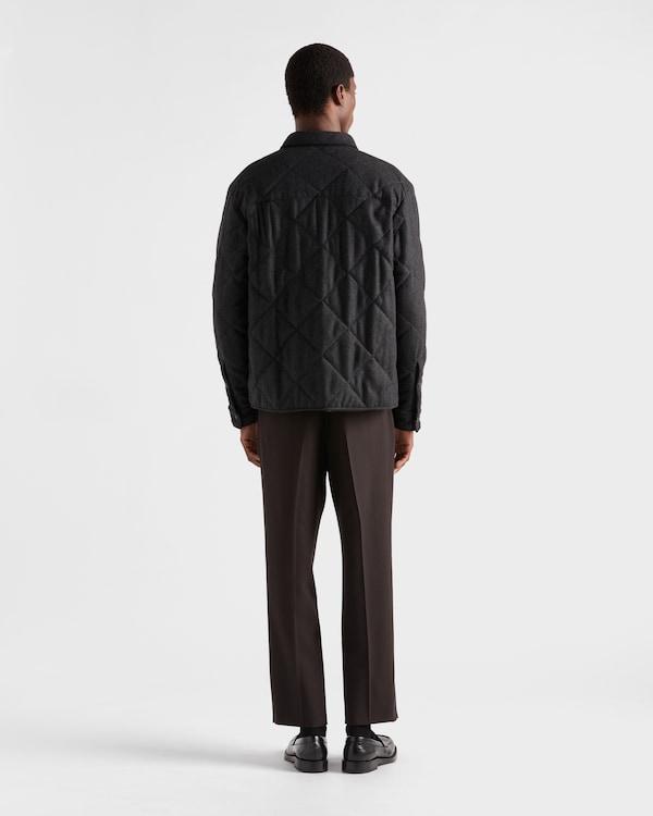 Padded cashmere shirt Padded cashmere shirt