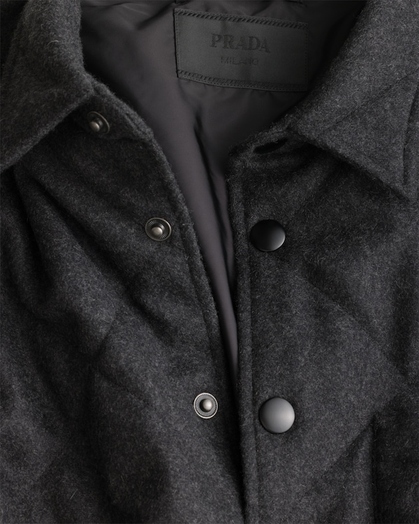 Padded cashmere shirt Padded cashmere shirt