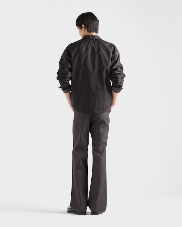 Re-Nylon zipper shirt - Black Re-Nylon zipper shirt - Black