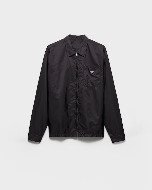 Re-Nylon zipper shirt - Black Re-Nylon zipper shirt - Black