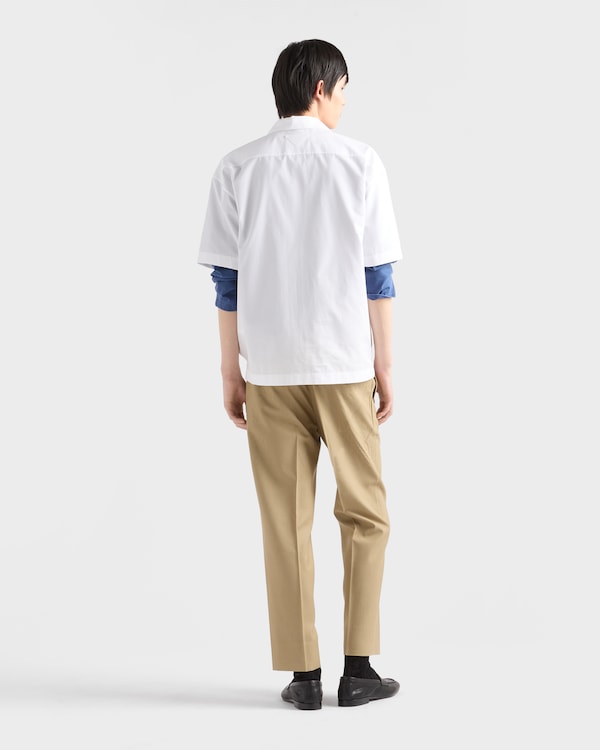 Short-sleeved cotton shirt - White Short-sleeved cotton shirt - White