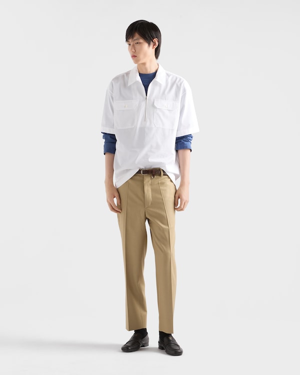 Short-sleeved cotton shirt - White Short-sleeved cotton shirt - White