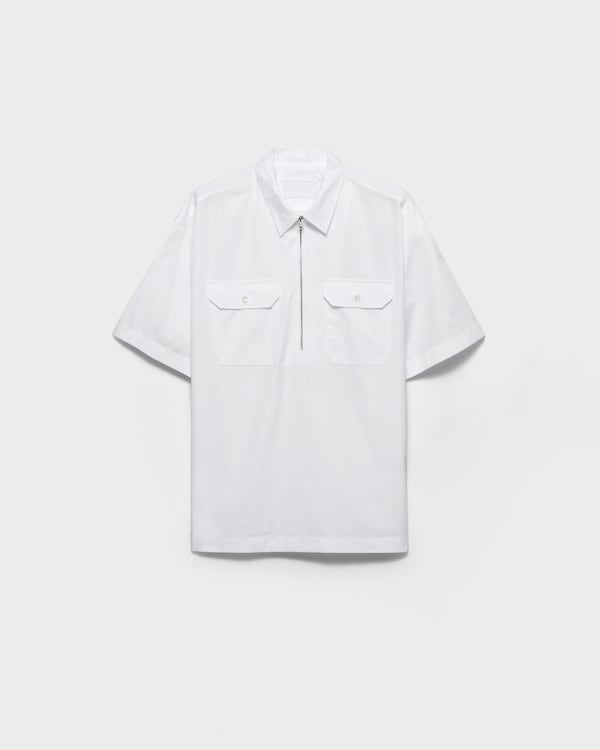 Short-sleeved cotton shirt - White Short-sleeved cotton shirt - White