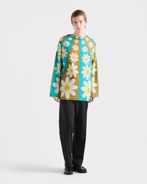 Printed cotton shirt - Anise/Fern Printed cotton shirt - Anise/Fern