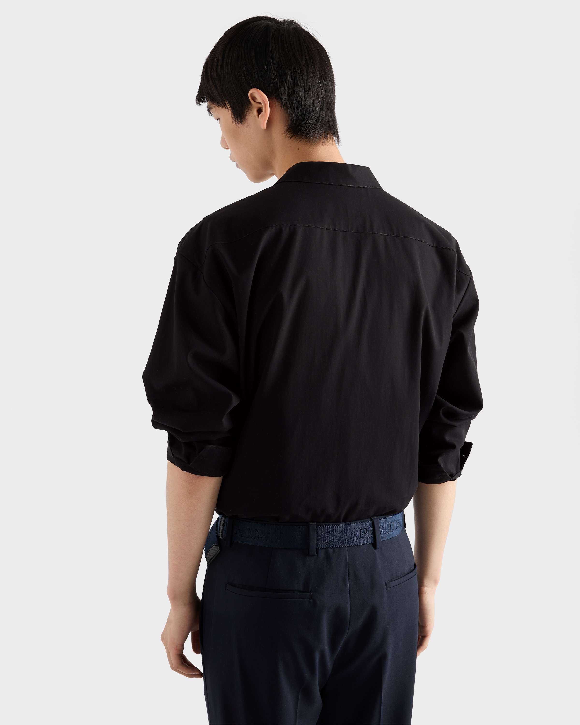 Black Cotton shirt | PRADA - United States