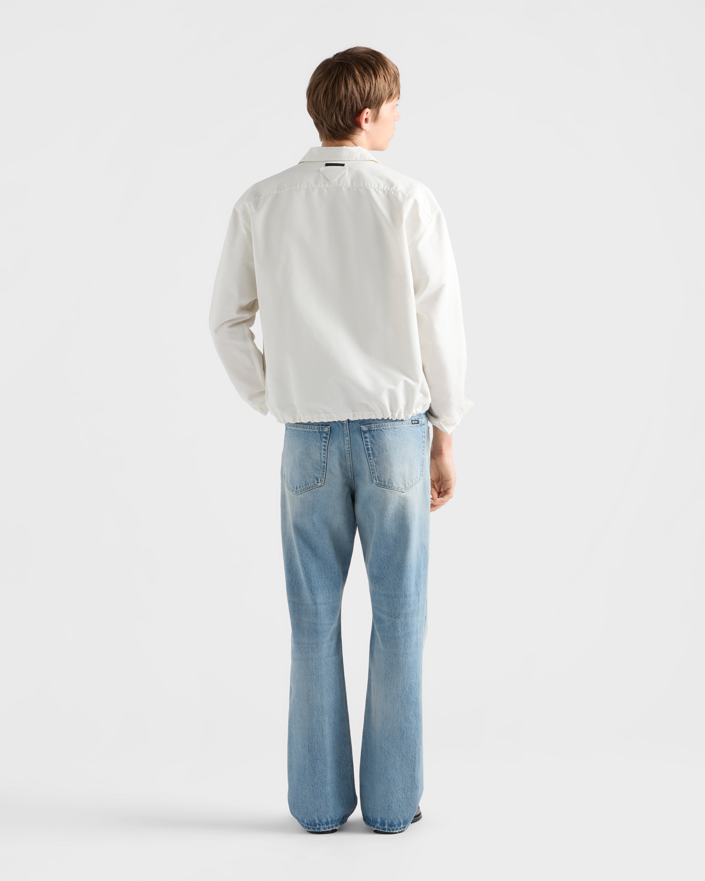 Chalk White Cotton Shirt | PRADA - United States