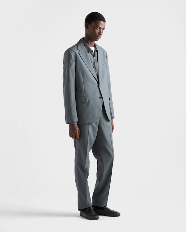 Wool zipper shirt - Uniform Gray Wool zipper shirt - Uniform Gray