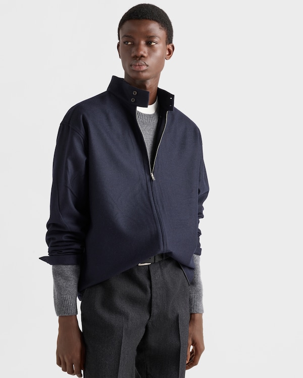 Wool and cashmere shirt - Navy Wool and cashmere shirt - Navy