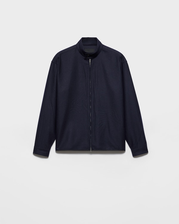 Wool and cashmere shirt - Navy Wool and cashmere shirt - Navy