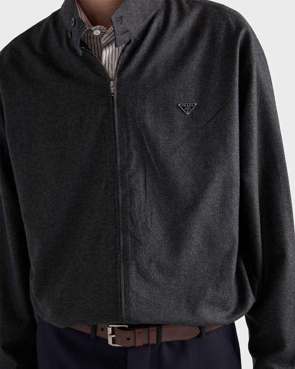 Wool shirt - Anthracite Gray Wool shirt - Anthracite Gray