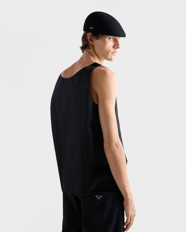 Re-Nylon tank top - Black Re-Nylon tank top - Black