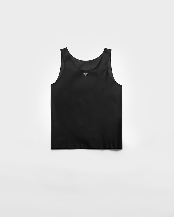 Re-Nylon tank top - Black Re-Nylon tank top - Black