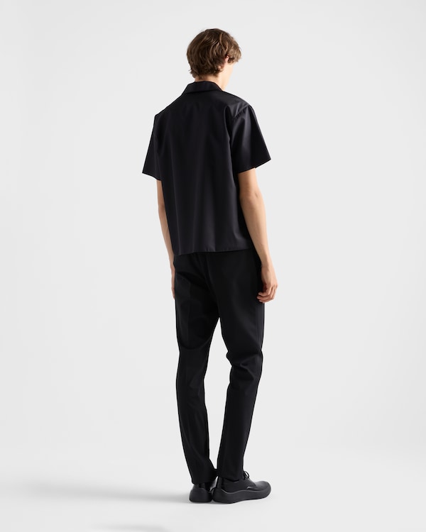 Short-sleeved Re-Nylon shirt - Black Short-sleeved Re-Nylon shirt - Black