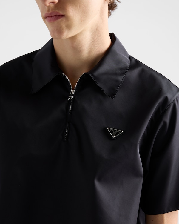 Short-sleeved Re-Nylon shirt - Black Short-sleeved Re-Nylon shirt - Black