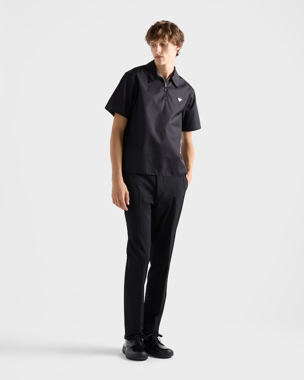 Short-sleeved Re-Nylon shirt - Black Short-sleeved Re-Nylon shirt - Black