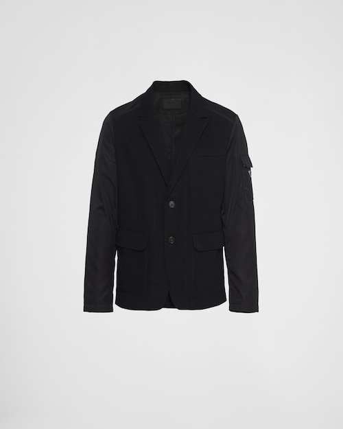 Prada جاكيت قطني بصف أزرار واحد 1